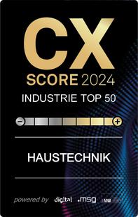 Customer Experience (CX)-Score 2024 / Haustechnik