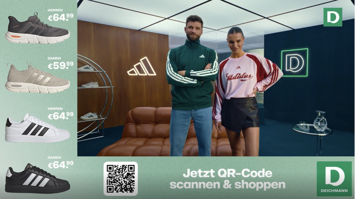 Shopping im Streaming: Product Match Ad von Ad Alliance und Deichmann (Bild: RTL / Ad Alliance)