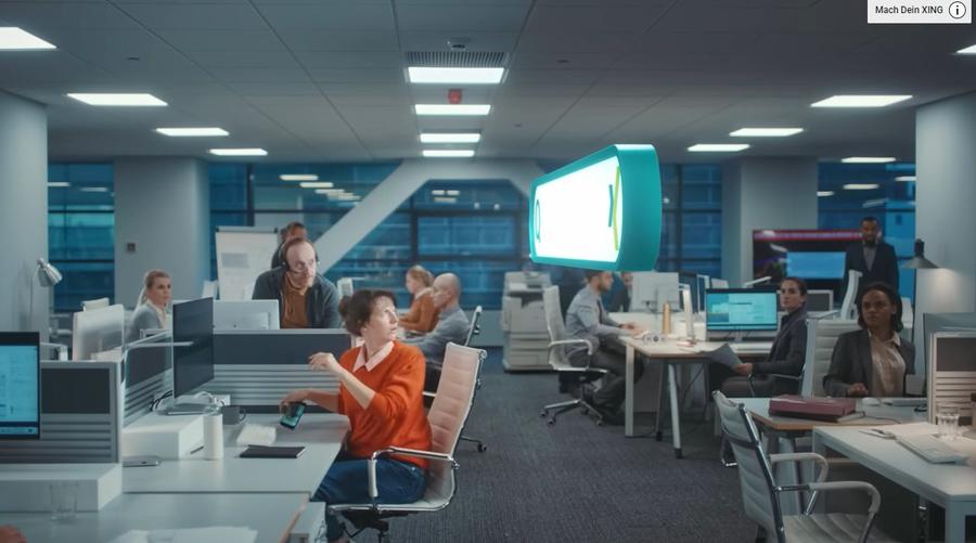 Szene aus dem neuen Xing-Spot.