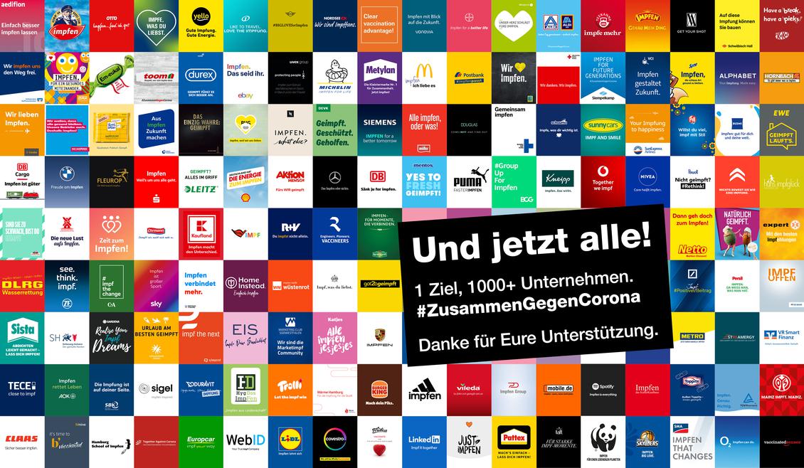 Mehr als 1000 Unternehmen machen mit bei der Kampagne #GemeinsamGegenCorona. (Bild: Antoni)