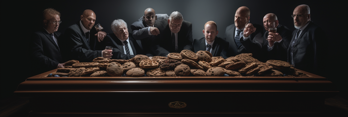 Das OLG Kln schlgt einen weiteren Nagel in den Sarg des Cookies (Bild: Midjourney/Sebastian Halm)