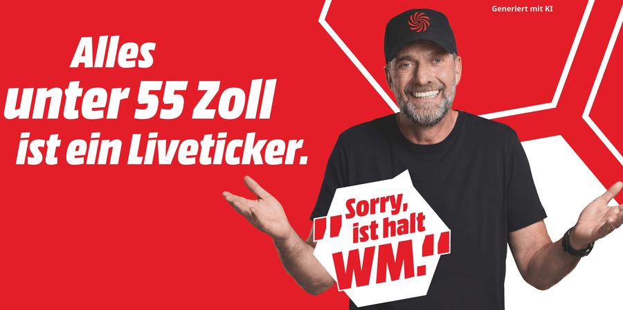 Kampagnenmotiv von MediaMarktSaturn zur Fußball-WM