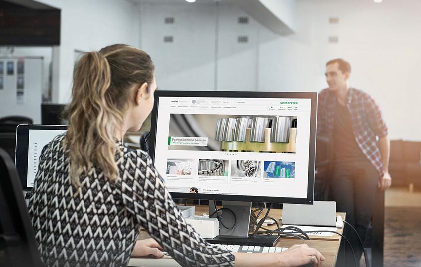 ber den Konfigurator der Sales- und Marketingplattform Medias wird die Schaeffler-Kundin per Linearsystem so geleitet, dass sie im Grunde keinen Fehler machen kann. (Bild: Schaeffler)