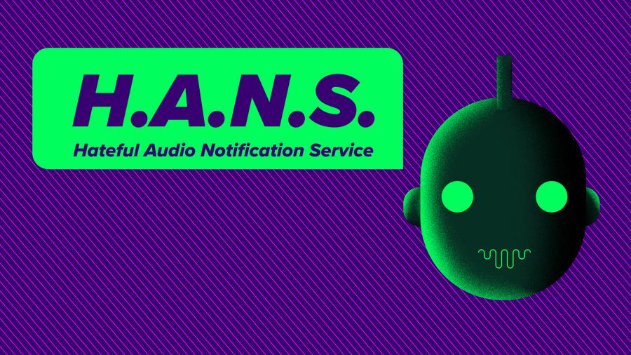Das Keyvisual mit Chatbot H.A.N.S