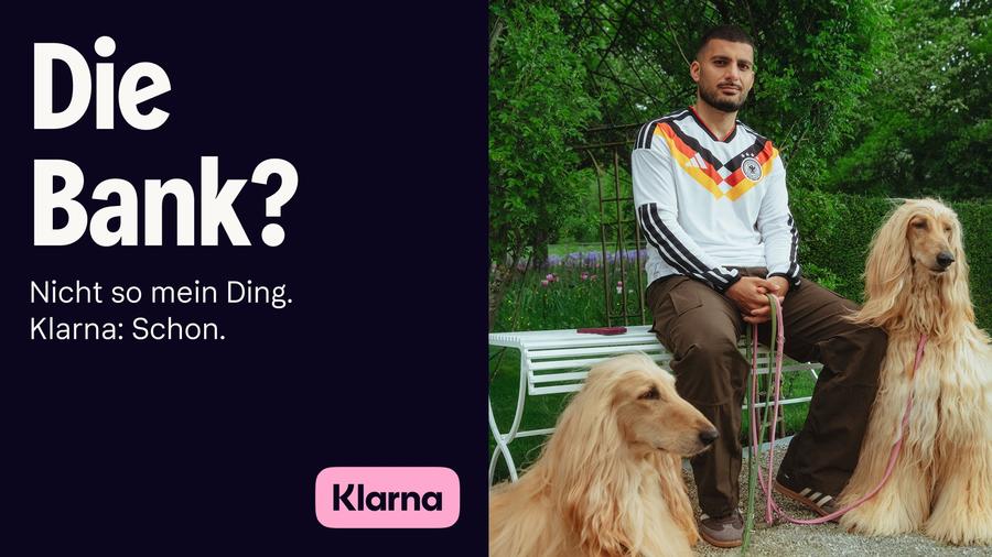 Motiv der neuen Klarna-Kampagne mit Deniz Undav.