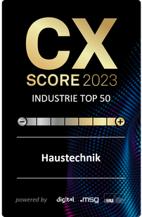 Customer Experience (CX)-Score 2023 / Haustechnik