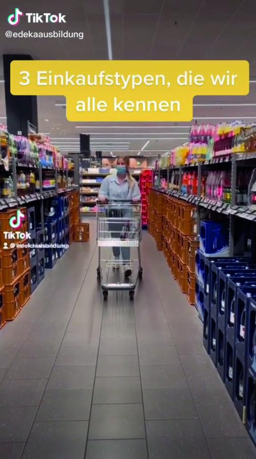 Bei Edeka haben die Azubis den Tiktok-Account fest im Griff. Herauskommen dabei witzige und authentische Videos zu ihrem Arbeitsalltag. (Bild: Edeka)