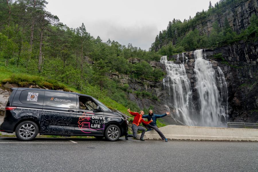 Senior Product Manager Data Eric McDermott (rechts) und Freund Thimm auf dem Diconium Roadtrip.