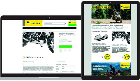 Touratech: Anbindung an das Shop-System (Bild: Touratech)