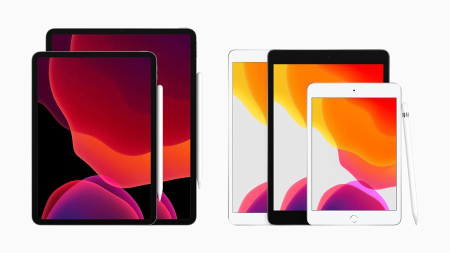 Die iPad-Familie von Apple.