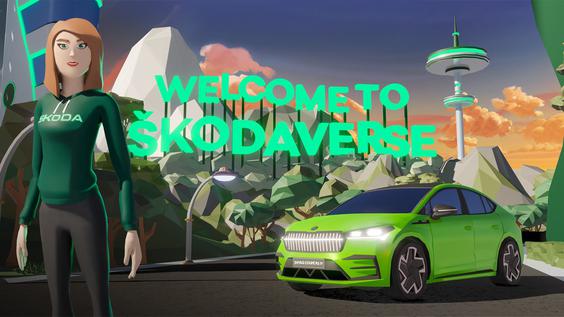 Probefahrt mit Skoda im Metaverse (Bild: Skoda)