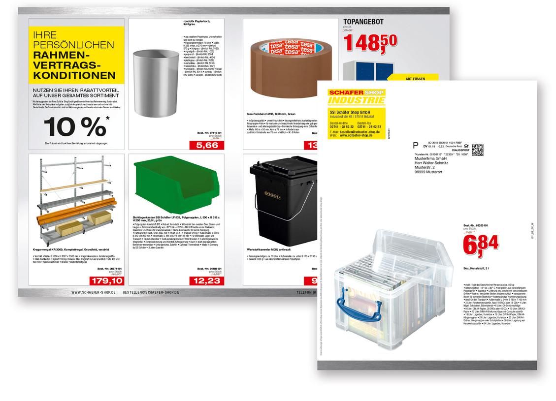 Adressträger/Katalogaufleger (Bild: Schäfer Shop)