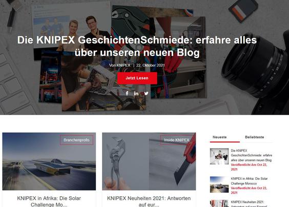 Storytelling im Blog von Knipex. (Bild: Knipex)