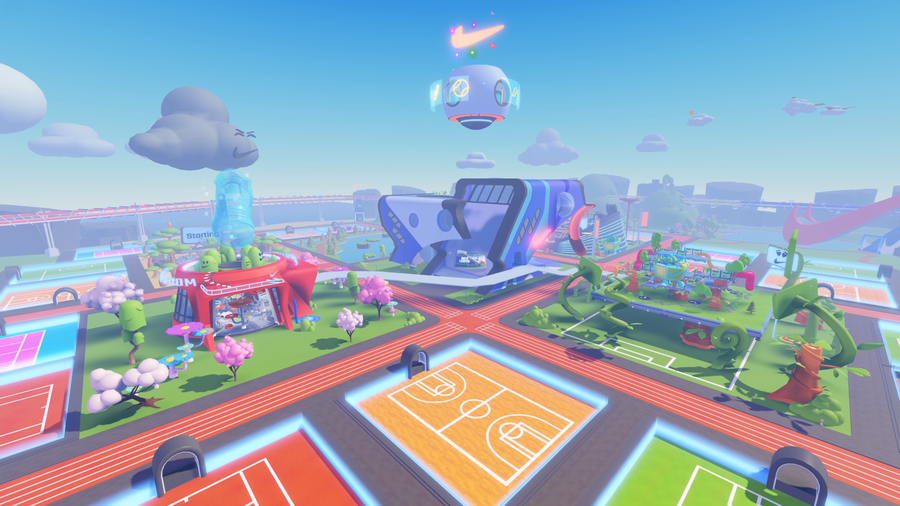 Nikeland auf Roblox mit Shopping-Showroom.