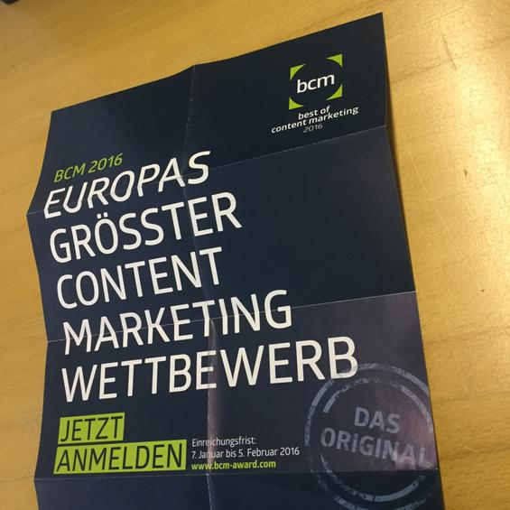 Der Verband Content Marketing Forum grenzt sich auf seinen Werbemitteln mit &#34;Das Original&#34; von anderen Content-Preisen ab (Bild: Bild: Vige.co / Fotolia.com)