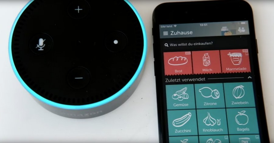 Geht einem beim Kochen eine Zutat aus, kann man sie von Alexa auf die digitale Einkaufsliste setzen lassen (Bild: Bild: Bring!)